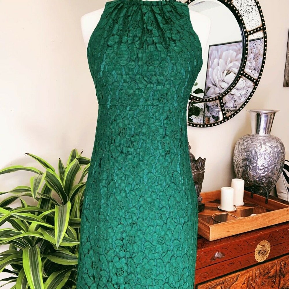 Trina Turk Green Lace Cate Dress sz 0 NWT